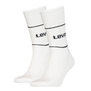 Levis Strumpor 2P Organic Cotton Sock Vit/Svart Strl 39/42