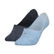 Calvin Klein Strumpor 2P Women Low Cut Footie Socks Blå/Grå Strl 39/42...