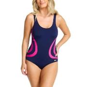 Damella Gloria Basic Chlorine Resistant Swimsuit Blå/Rosa polyester 38...