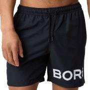 Björn Borg Badbyxor Logo Swim Shorts Mörkblå polyester Medium Herr