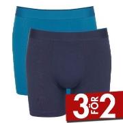 Sloggi Kalsonger 2P Men Ever Airy Short CP2 Marin/Blå bomull Small Her...