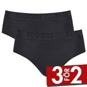 Sloggi Kalsonger 2P Men FREE Evolve Brief Svart ekologisk bomull Small...