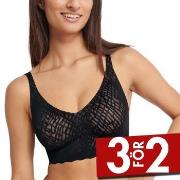 Sloggi BH ZERO Feel Bliss Bralette Svart Small Dam