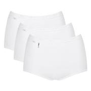 Sloggi Trosor 3P Pearl Maxi Vit bomull 38 Dam