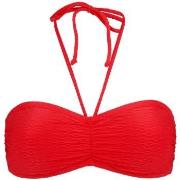 Damella Olivia Textured Padded Bikini Bra Röd nylon 38 Dam