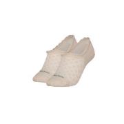 Calvin Klein Strumpor 2P Libby Diamond No Show Sock Beige Strl 37/41 D...