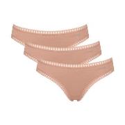 Sloggi Trosor 3P GO Crush Mini Briefs Ljusbrun bomull Small Dam