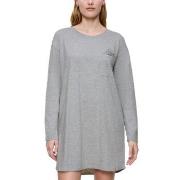 Triumph Long Sleeve Nightdress Grå bomull 38 Dam