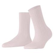 Falke Strumpor Women Cotton Rib Socks Ljusrosa bomull Strl 39/42 Dam