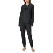 DKNY Chill In Style Hoodie Jogger Set Svart polyester Small Dam