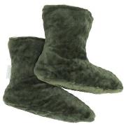 Damella Strumpor Jaquard Fleece Slippers Grön polyester Strl 35/37 Dam