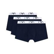 Armani Stretch Jersey Boxer With Logo Kalsonger 3P Marin bomull Small ...