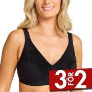 Damella BH Felice Soft Bra Svart bomull A 100 Dam