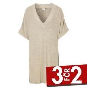 Damella Knitted Lounge Tunic Beige Small Dam