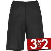 Damella Microfiber Waist Slip Shorts Svart viskos 38 Dam