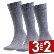 Amanda Christensen Strumpor 3P True Combed Cotton Sock Grå Strl 39/42