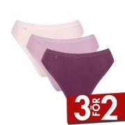 Sloggi Trosor 3P Basic Tai Multi Flerfärgad bomull 38 Dam