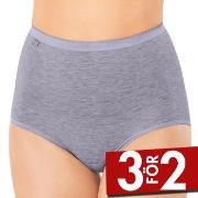 Sloggi Trosor Dam Basic Maxi Grå bomull 42 Dam