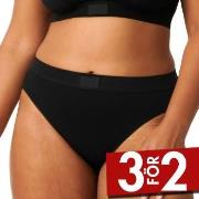 Sloggi Trosor Double Comfort Tai Svart bomull 38 Dam