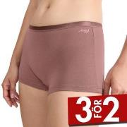 Sloggi Trosor 3P GO Daily Cotton Shorts Mörkrosa bomull Small Dam