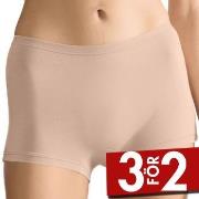 Sloggi Trosor 3P GO Daily Cotton Shorts Beige bomull Small Dam