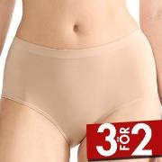 Sloggi Trosor 2P GO Sense High Waist Briefs Beige modal Small Dam