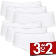 Sloggi Trosor 6P Invisible Supreme Hipster 0003 Vit 38 Dam