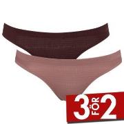 Sloggi Trosor 2P ZERO Motion Mini Brief Brun polyester Small Dam