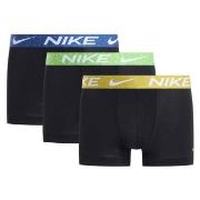 Nike Kalsonger 3P Everyday Essentials Micro Trunks Svart/Grön nylon Sm...