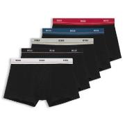 BOSS Kalsonger 5P Essential Trunks Svart bomull Medium Herr