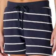 Schiesser Women Mix and Relax Cotton Shorts Marin Randig bomull 38 Dam