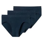 Schiesser Kalsonger 3P Supermini Organic Cotton Briefs Mörkblå bomull ...