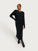 Vero Moda - Långärmade klänningar - Black - Vmlefile Ls Boatneck Calf ...