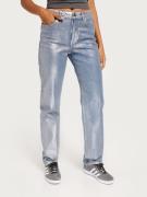 Only - Straight jeans - Medium Blue Denim Silver Coating - Onljaci Mw ...
