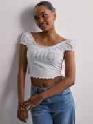Juicy Couture - Crop tops - White - Brodie Top - Toppar & T-shirts