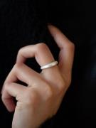 Muli Collection - Ringar - Silver - Brushed Ring - Smycken - Rings