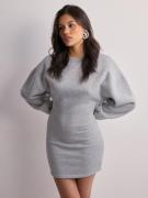 Nelly - Korta klänningar - Grey Melange - Cosy Sweater Dress - Klännin...