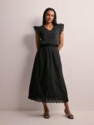 Only - Midikjolar - Black - Onllou Emb Ankle Skirt Cs Ptm - Kjolar - M...