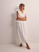 Only - Midikjolar - Bright White - Onllou Emb Ankle Skirt Cs Ptm - Kjo...