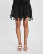 Nelly - Svart - Flowy Mini Skirt