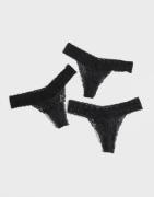 Nelly - Svart - What I Like Thong 3-pack