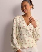 Neo Noir - Beige - Jane Cute Rose Blouse