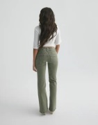 Nelly - Grön - Low Waist Bootcut Stitch Jeans