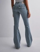 True Religion - Blå - Joey Low Rise Flare