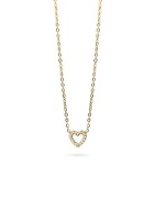 Muli Collection - Guld - Zirconia Heart Necklace