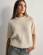 Vero Moda - Beige - Vmawsome 2/4 O-Neck Pullover Boo