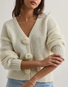 Pieces - Vit - Pcfatima Ls Knit Cardigan D2D Fsy B