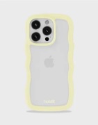 Holdit - Gul - Wavy Case Transparent iPhone 16 Pro Max