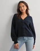 Vero Moda - Blå - Vmcecily Ls V-Neck Cardigan Ga