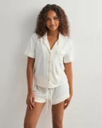 Hunkemöller - Vit - Jacket Ss Jersey Essential